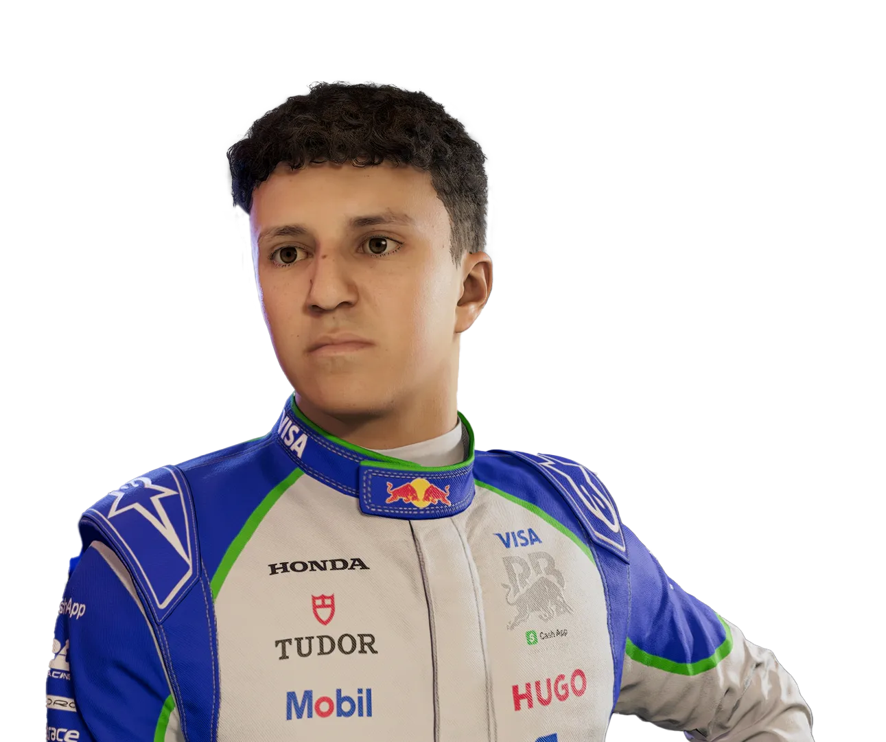 Isack Hadjar driver portrait